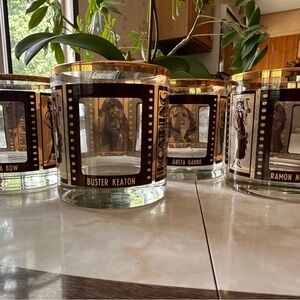 Vintage Roaring Twenties Film Glasses sold individually